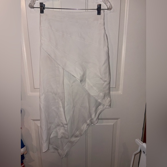 Zara Dresses & Skirts - Zara White Asymmetrical Skirt